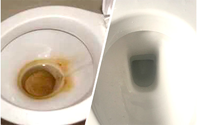 Manchas em louças e vasos sanitários o que pode causar?