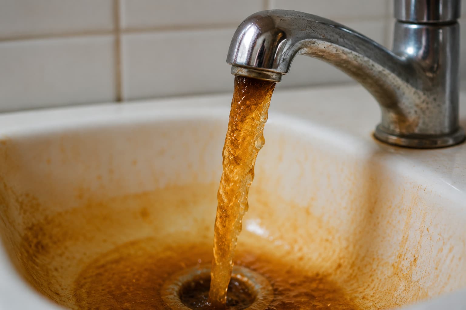 Água contaminada com ferrugem: conheça os riscos e saiba como resolver